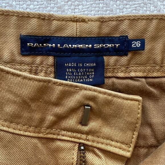 Ralph Lauren Sport Equestrian Stretch Khaki Riding Pants Women’s Size 26 - Picture 8 of 12
